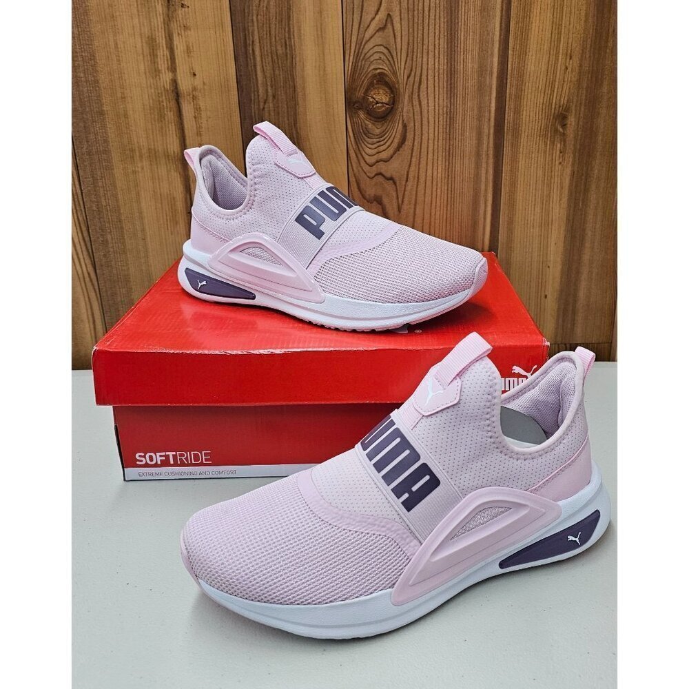 Puma Softride Enzo Evo Slip On Pink Big Kid's Shoes Size 7